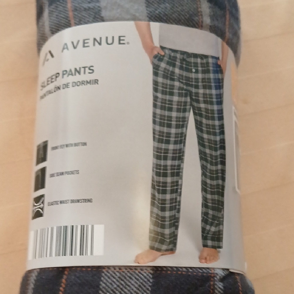 Avenue Blue Plaid Lounge Pants